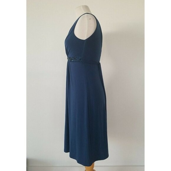 B. Darlin Dark Turquoise Dress with Sequin Belt size 7/8 - Picture 2 of 6